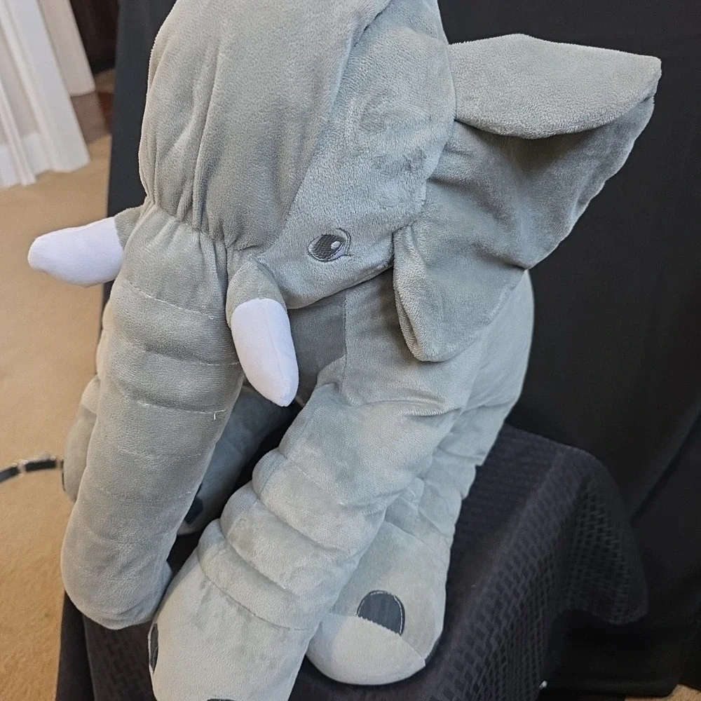 Large Grey Elephant Plush 20